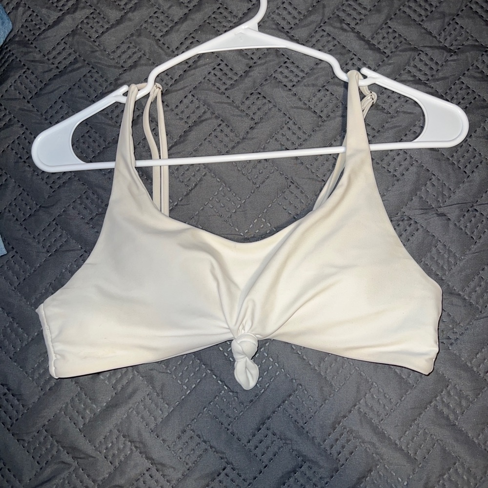 Zaful White Bathing Suit Top